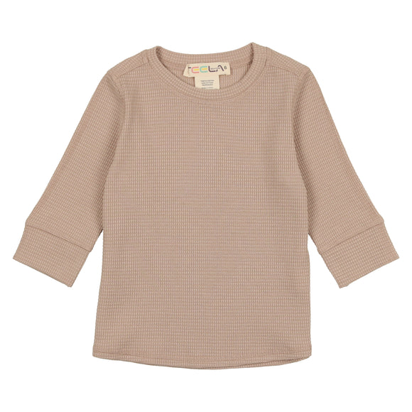 Waffle Girl's Tshirt - TAN
