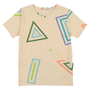 Boy's Kangaroo Pocket Tshirt - MULTI