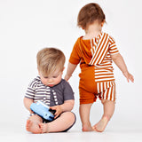 Rib Stripe Baby - cinnamon - runs small size up