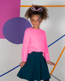 PONTE Circle Skirt - Navy - FINAL SALE