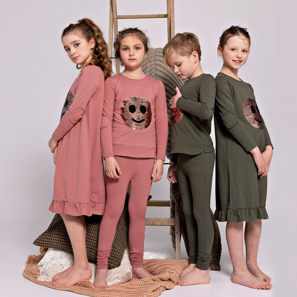 SEQUIN Loungewear Set - MAUVE
