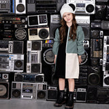THUMBS UP/DOWN bubble sleeve dress