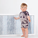 X-stitch Tie Dye Baby Set - pavement - FINAL SALE