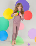 RIB 2 Piece Loungeware - Mauve -FINAL SALE
