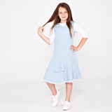 DENIM ruffle jumper - light denim