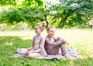 RIB 2 Piece Loungeware - Bark - FINAL SALE