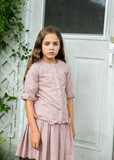 Reverse Ruffle Skirt - MOCHA