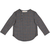 DON Windowpane Shirt - charcoal - runs small size up - FINAL SALE