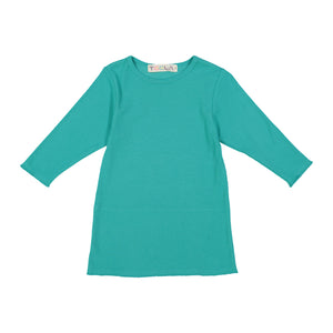 RIB Basic GIRL Tshirt - Aquamarine - FINAL SALE