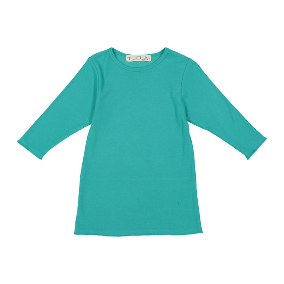 RIB Basic GIRL Tshirt - Aquamarine - FINAL SALE