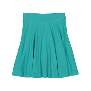RIB Circle Skirt - Aquamarine - FINAL SALE