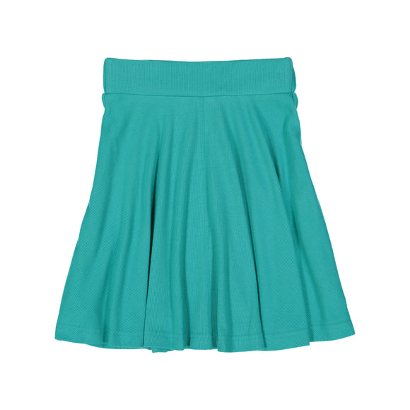 RIB Circle Skirt - Aquamarine - FINAL SALE
