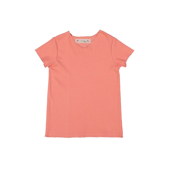 RIB Basic BOY/GIRL Tshirt - Peach
