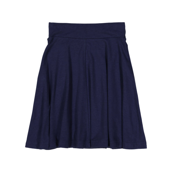 BASIC KNIT Circle Skirt - Navy
