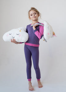 Loungeware set - COLOR BLOCK - lilac/pink - FINAL SALE