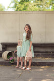 Baby Collar Romper - silt green