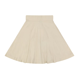 Basic Knit Circle Skirt - Top Stitch - CREAM - FINAL SALE