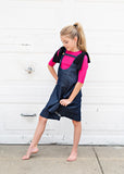 RIB Basic GIRL Tshirt - Hot Pink - FINAL SALE
