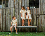 Boy's Gathered Shirt - CREAM