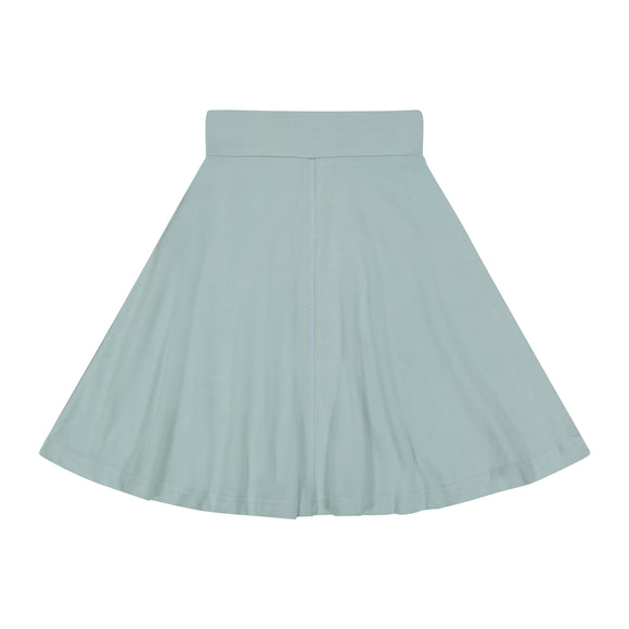 Basic Knit Circle Skirt - Top Stitch - MIST