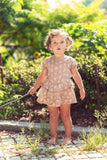 Baby Ruffle Romper - vintage floral - FINAL SALE