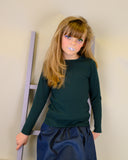 RIB Basic GIRL Tshirt Hunter Green - FINAL SALE