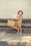 Baby Collar Romper - vintage floral