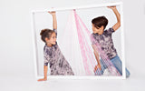 X-stitch Tie Dye Boy's Top - pavement