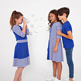 Rib Stripe Boy's Top - sailor - runs small size up
