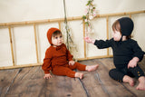 BABY Cable Knit Set - PUMPKIN - FINAL SALE