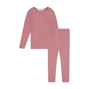 RIB 2 Piece Loungeware - Rose