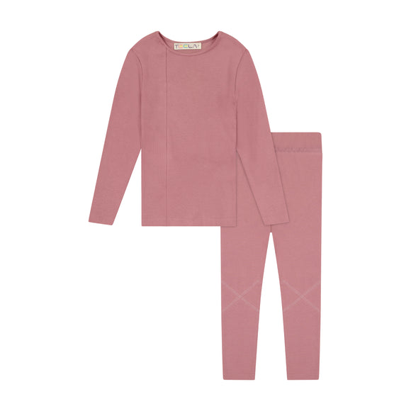 RIB 2 Piece Loungeware - Rose