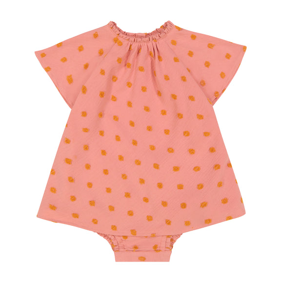 Baby Swing Romper - PINK DOT