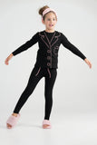 Print Loungeware Set - mauve/black