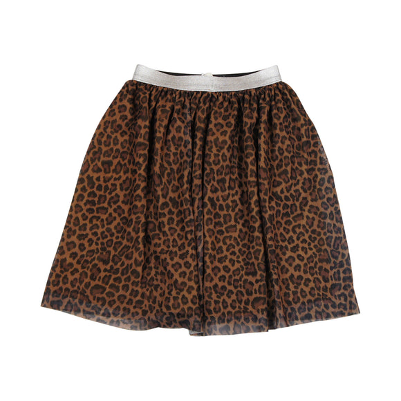 Teela Leopard Print Tulle Skirt