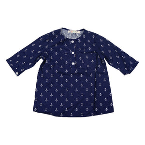 Teela Navy Anchor Top