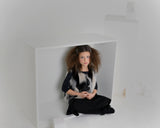 EMMA Fur Vest - White/Black - FINAL SALE