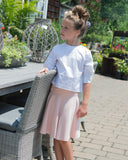 PONTE Circle Skirt - Blush - FINAL SALE