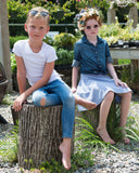 RIB Basic BOY/GIRL Tshirt - White