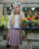 PONTE Circle Skirt - Mauve - FINAL SALE