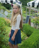 RIB Basic GIRL Tshirt - Cream