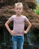 RIB Basic BOY/GIRL Tshirt - Mauve