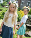 RIB Basic GIRL Tshirt - Cream