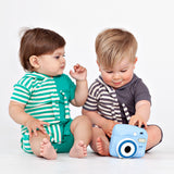 Rib Stripe Baby - grey - runs small size up