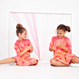 X-stitch Tie Dye Girl's Skirt - bubble pink
