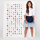 DENIM panel button skirt - ombre denim