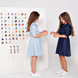 DENIM panel button skirt - dark denim
