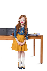 Mustard - Ponte Circle Skirt - FINAL SALE