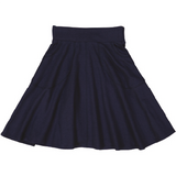 Knit Circle Skirt-Center Stitch - Navy