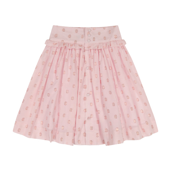 Reverse Ruffle Skirt - BLUSH